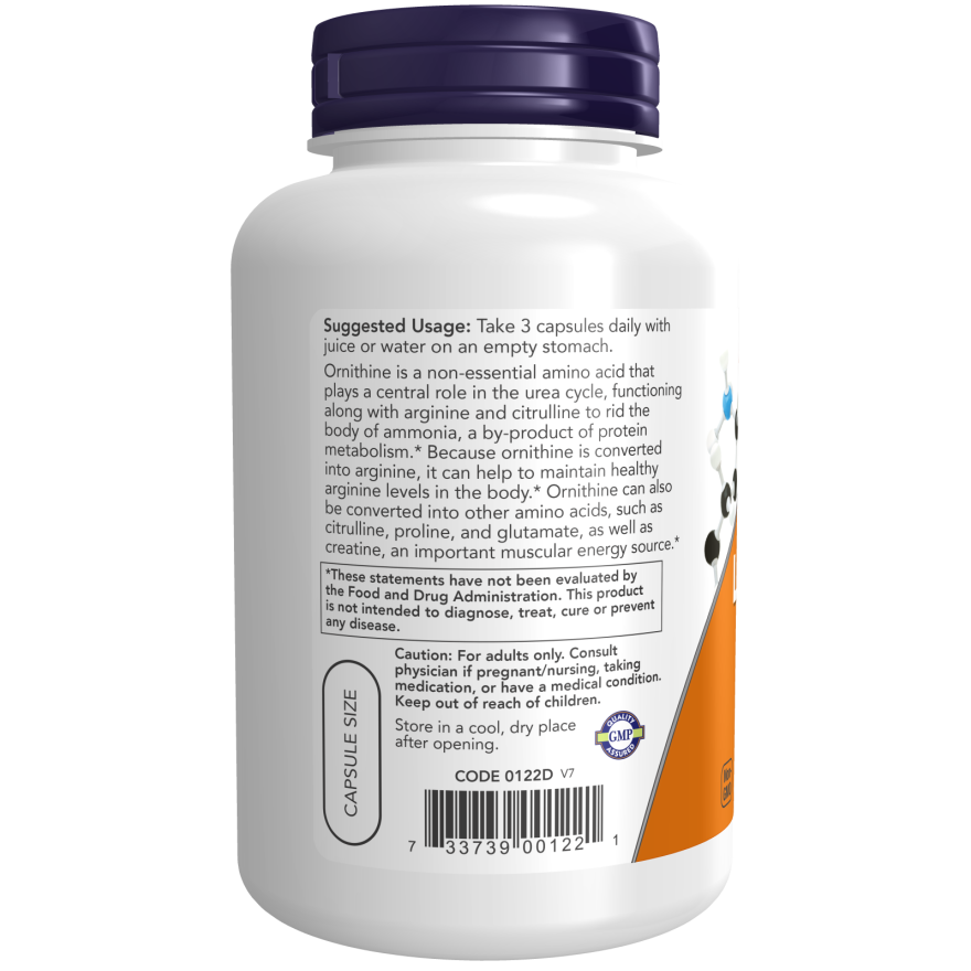 L-Ornithine 500 mg Veg Capsules
