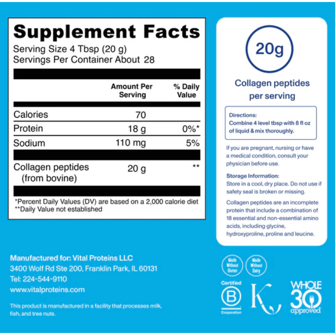 Collagen Peptides 20 OZ