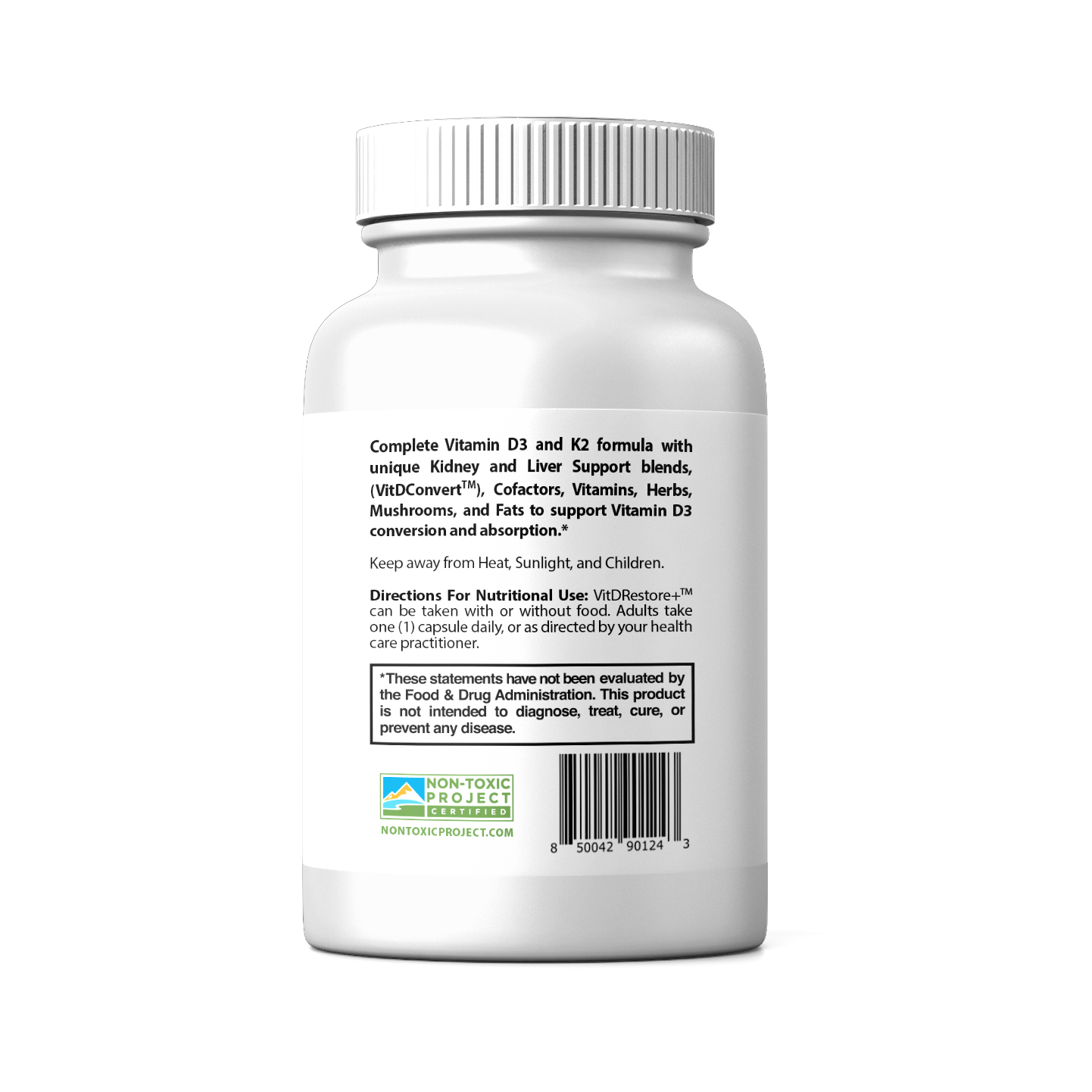 VITDRestore+™ - Vitamin D3 + K2 with Liver and Kidney Support