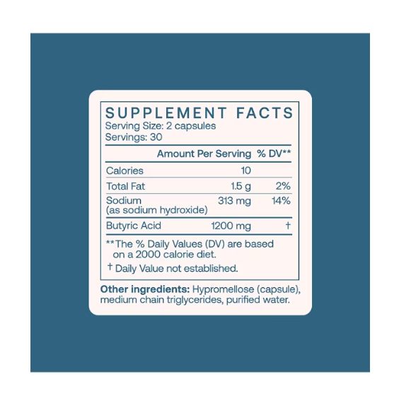 Butyrate (Sodium) 60 Cap