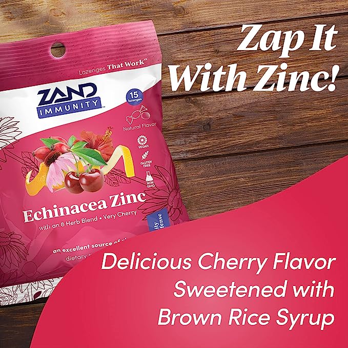 Cherry Echinacea Zinc Lozenges