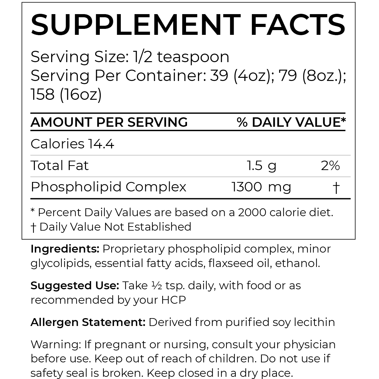 PC (Phosphatidylcholine) - Liquid (16 oz.)