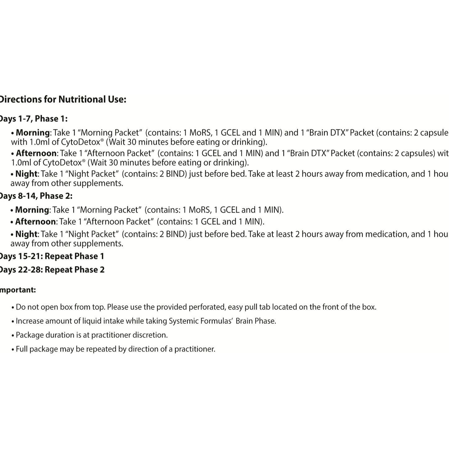 True Cellular Detox: Brain Phase 941 - includes CytoDetox