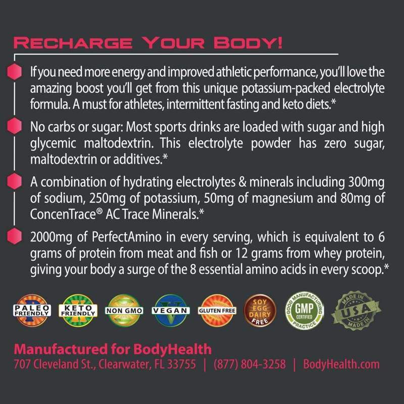PerfectAmino® Electrolytes - Watermelon - 60 Servings