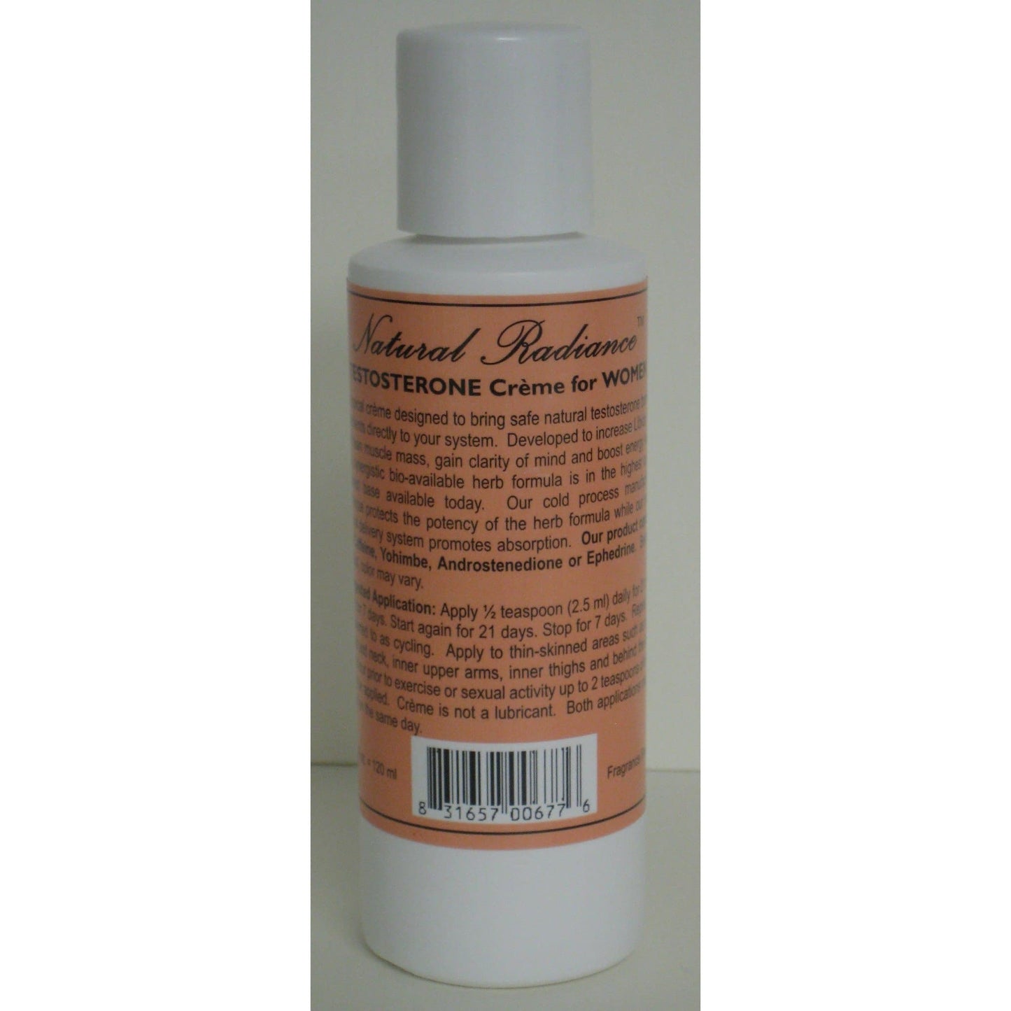 Natural Radiance™ Testo-Creme  for Women 4oz. bottle