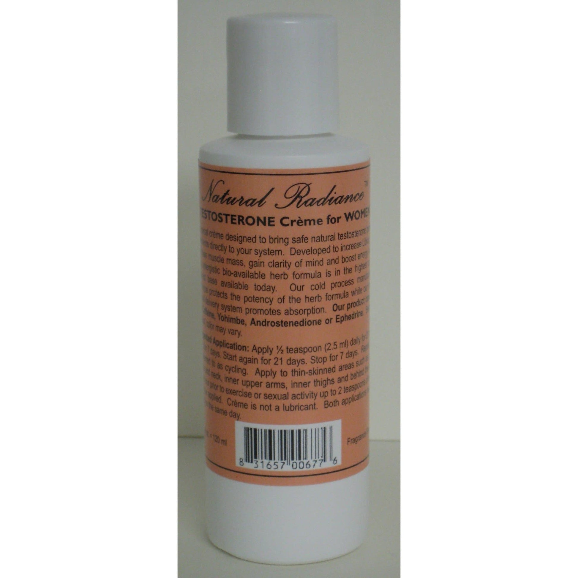 Natural Radiance™ Testo-Creme  for Women 4oz. bottle