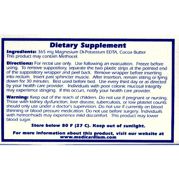 Medicardium 10 Suppositories