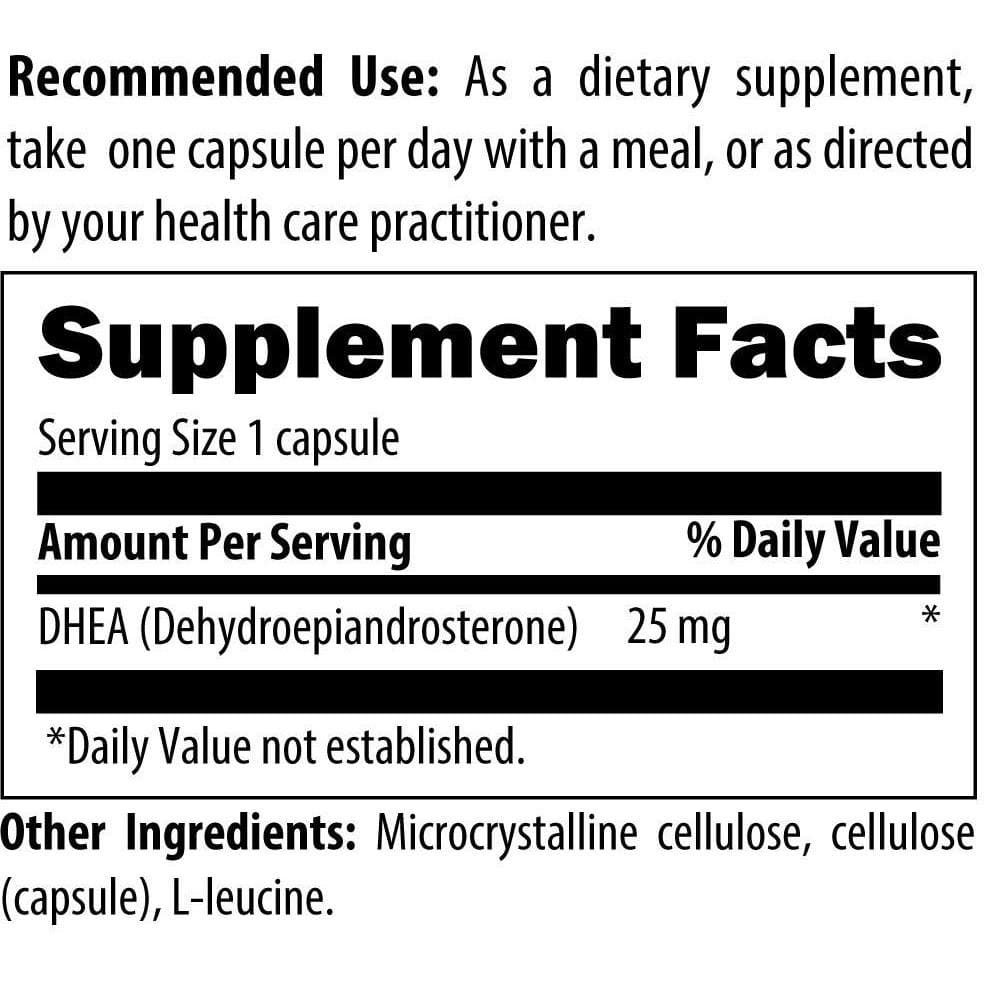 DFH - DHEA 25 mg 60 vegetarian capsules