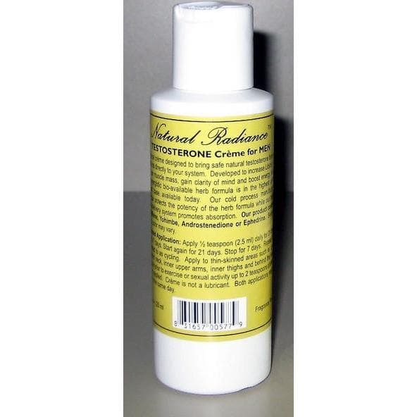 Natural Radiance™ Testosterone Creme for Men 4oz. bottle
