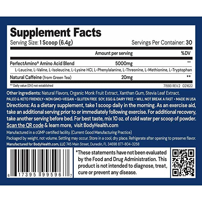 PerfectAmino® - Mocha - 30 Servings
