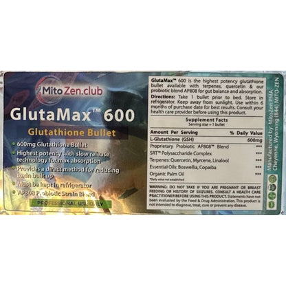 l'glutathione benefits GlutaMax™ Bullet+- Glutathione 600mg – Revelation Health LLC