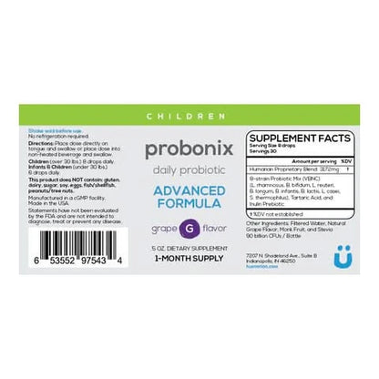 Children Advanced Probonix™ Liquid Probiotic for Infants & Kids
