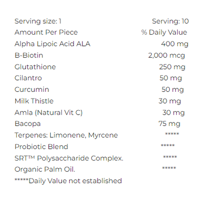 NeuroPurge™ Bullet+ -ALA Chelation