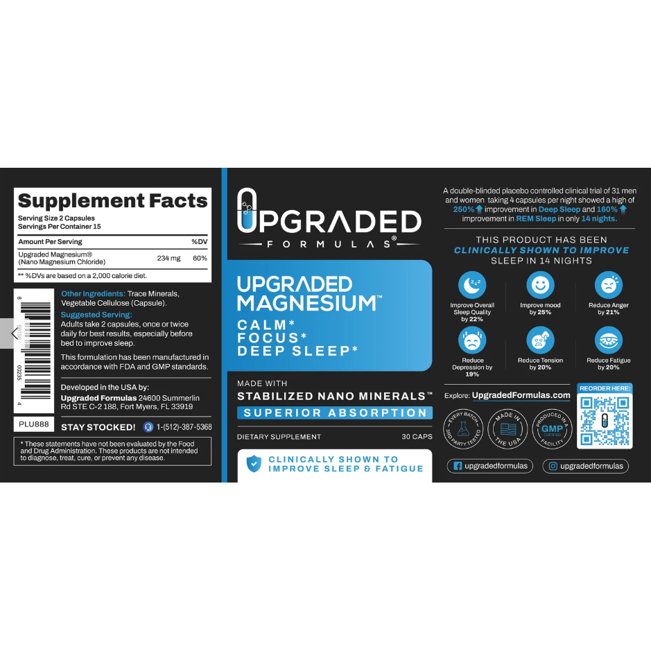 Upgraded Magnesium 30 Capsules