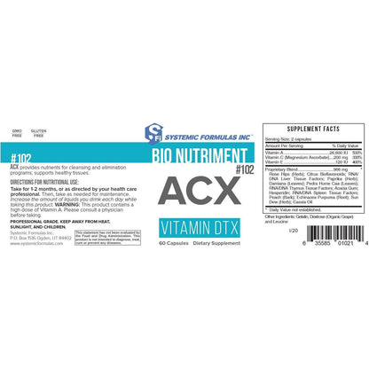 ACX - VITAMIN DTX 102