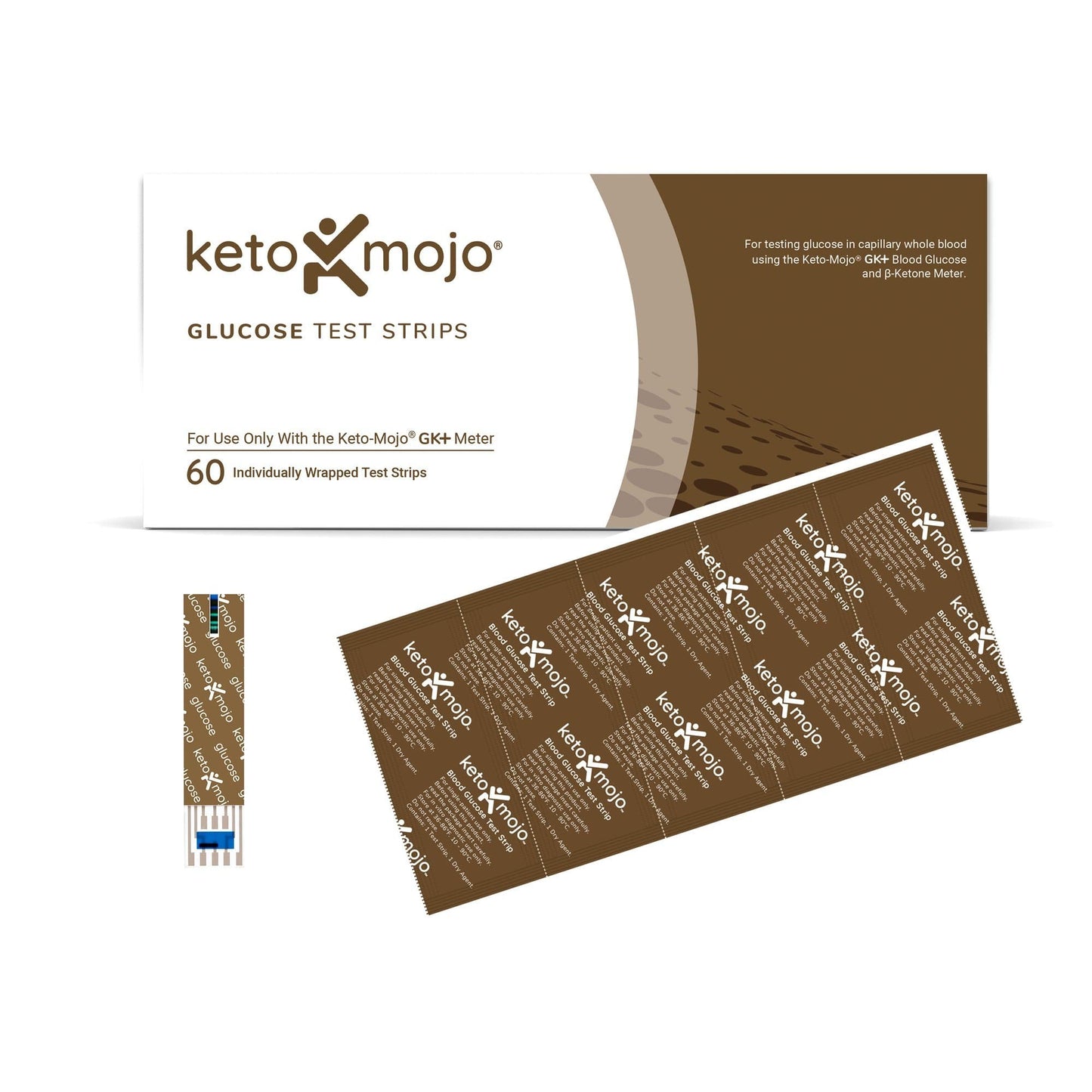 GK+ Glucose Test Strips (60 pack)