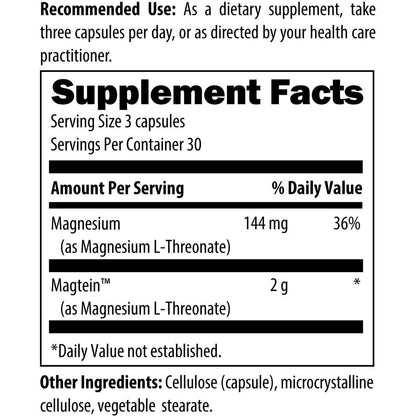 NeuroMag™ 90 vegetarian capsules, L-threonate